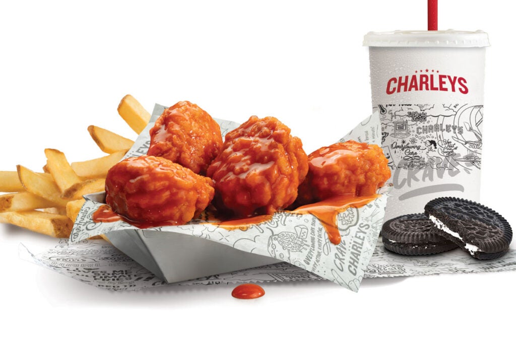 Charleys 4 piece boneless wings kids meal