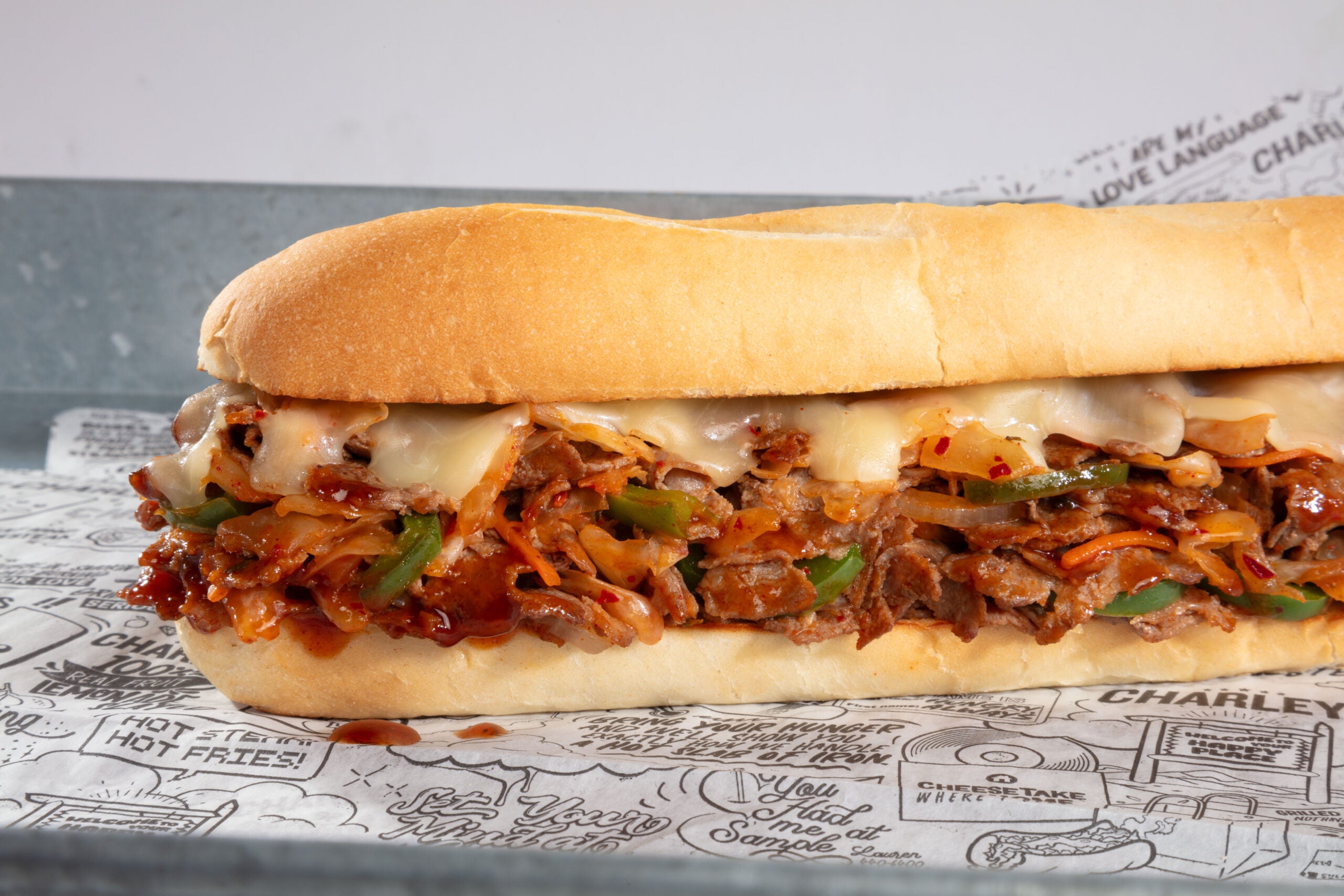 Kimchi Cheesesteak, Charleys Cheesesteaks, best cheesesteak