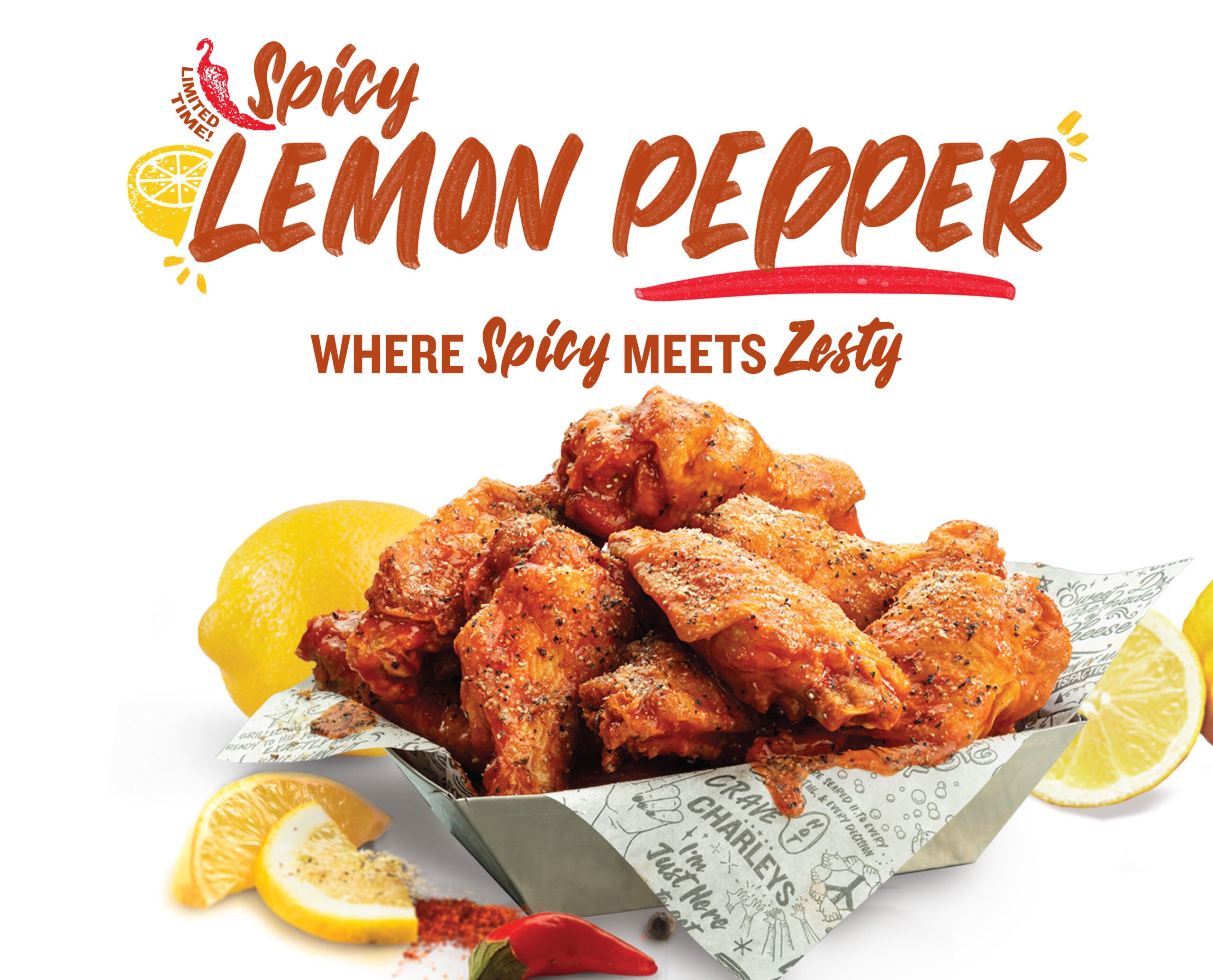 Spicy lemon pepper chicken wings